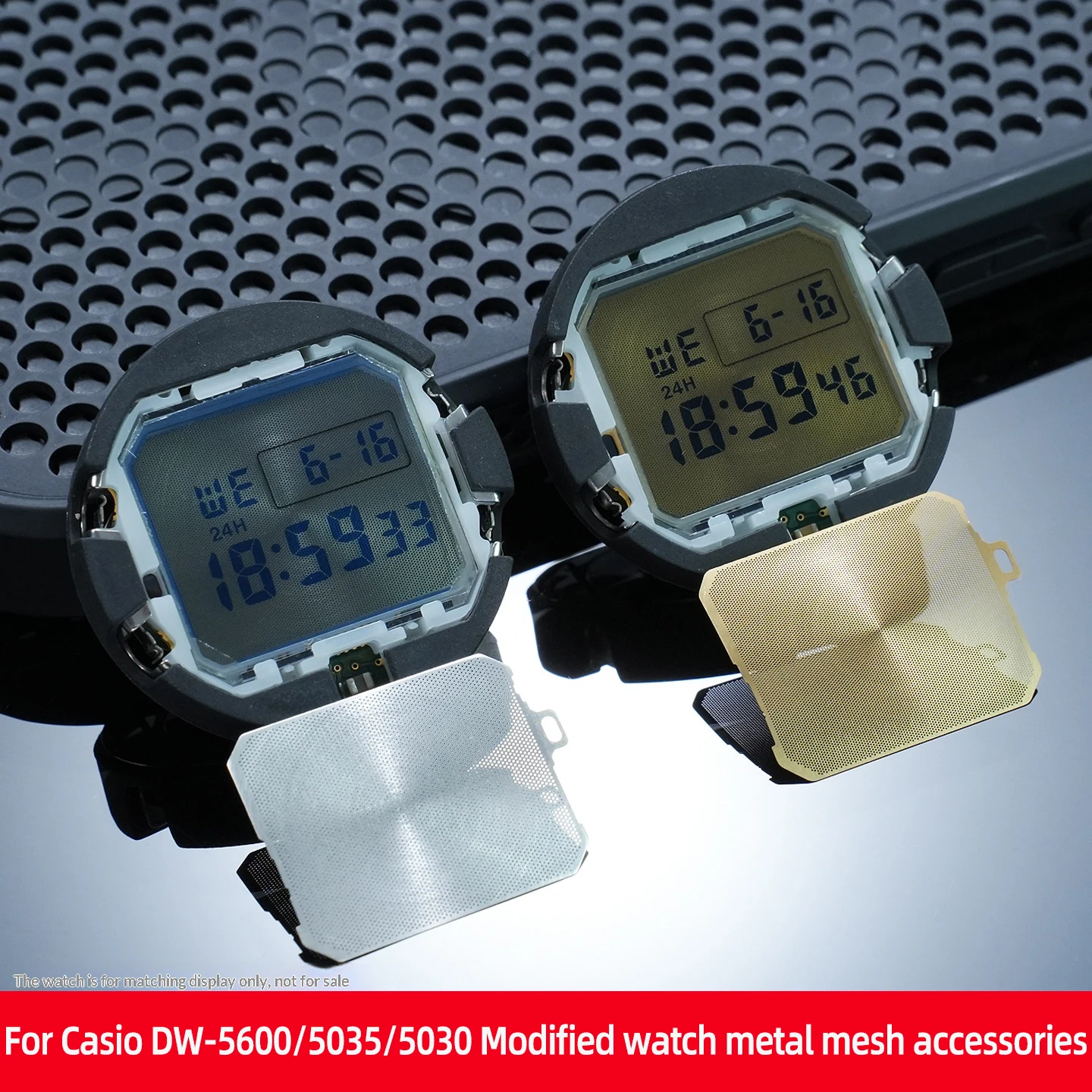 Для часов Casio DW5600, 5030, 5035: модифицированный металлический сетчатый браслет для GMW-B5000, GW-B5600, GWF-1000, GX-56. Запчасти и аксессуары для самостоятельной сборки часов.
