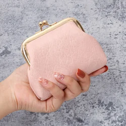 2024 new retro coin purse ladies short purse buckle Candy-colored coin bag spot wholesale