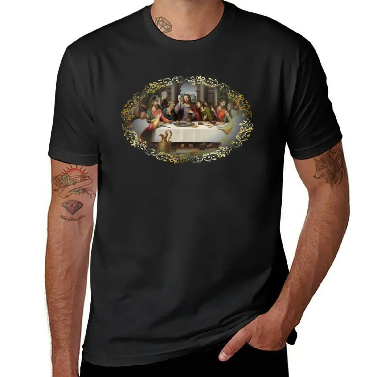 The Last Supper Eucharist Communion Holy Mass Jesus Passion of Christ Gethsemane Agony in the Garden Crucifix Catholic D T-Shirt