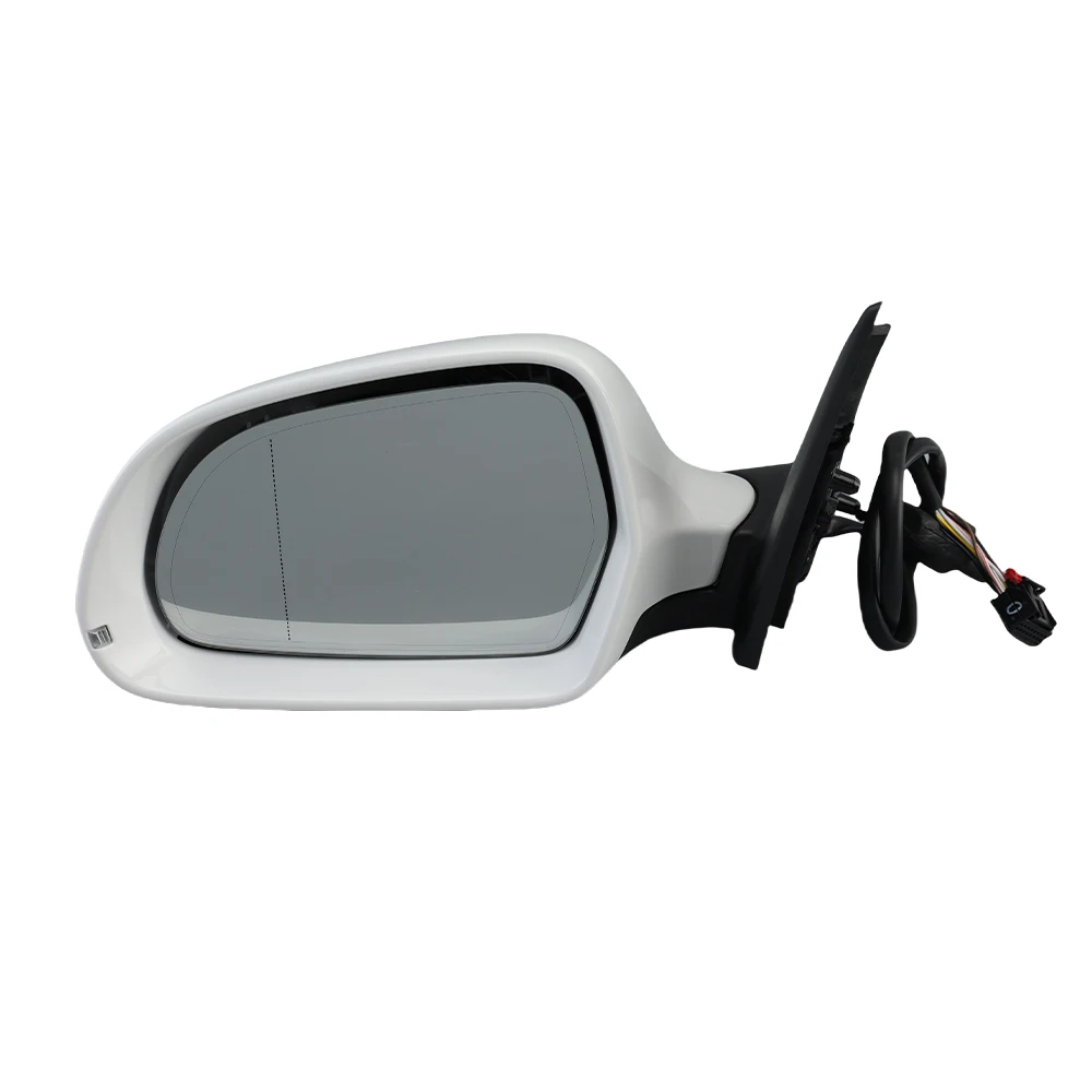 Side Door Mirror Assembly For Audi Q3 8U 2013-2018 With Electric Heated Folding White Side Door Rearview Mirror Car Accessories