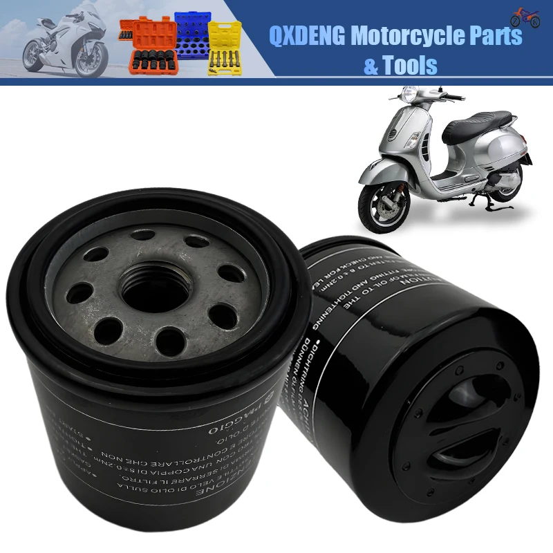

HF183 Motorcycle Oil Filter For Piaggio 125 150 200 250 For Vespa X7 X8 X9 Motorcycle Engines Oil Filter Replacement 483727