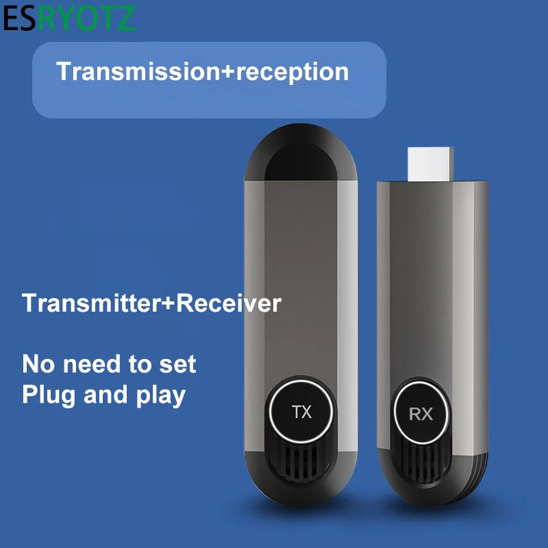 Wireless Extender Video Audio Wireless HDMI-Compatible Transmitter and Receiver For meeting  Laptop PC To TV Projector Monitor
