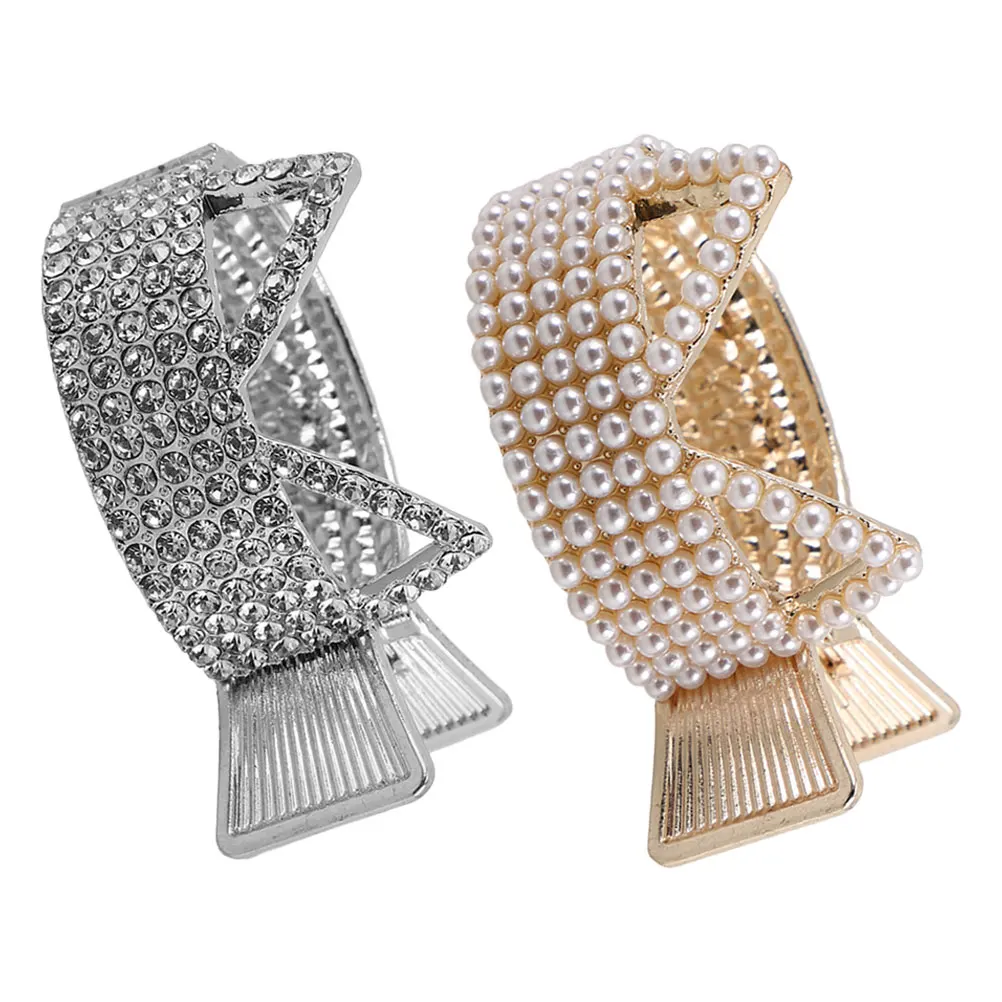 

2 Pcs Hairpin Bride Beauty Clips Claw Headgear Cat Ears for Thick Zinc Alloy Bridesmaid