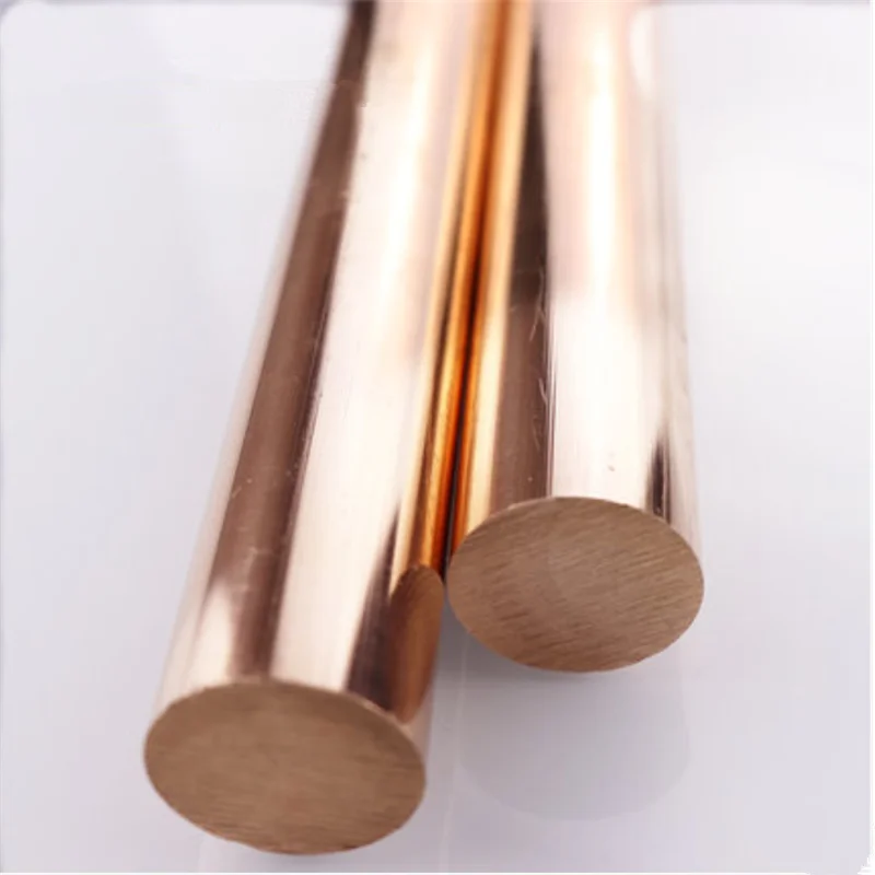 Batang Tembaga Panjang 100Mm Diameter Tongkat Kuningan T2 Batang Tembaga DIY Bagian Dropshipping