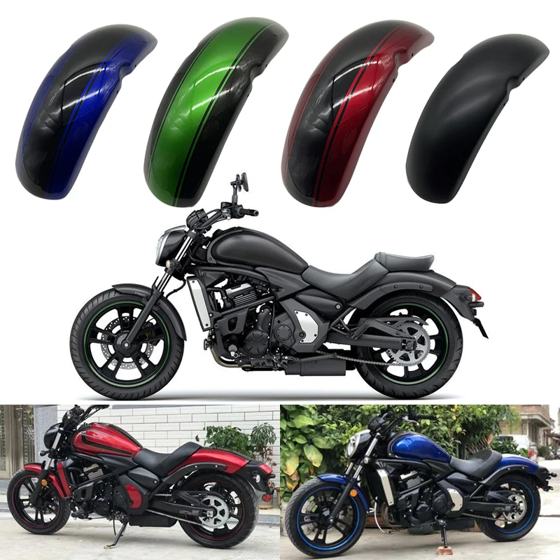 Para Vulcans650 Vulcan s 650 2015 2016 2017 2018 guardabarros delantero motocicleta reequipamiento guardabarros soporte guardabarros contra salpicaduras