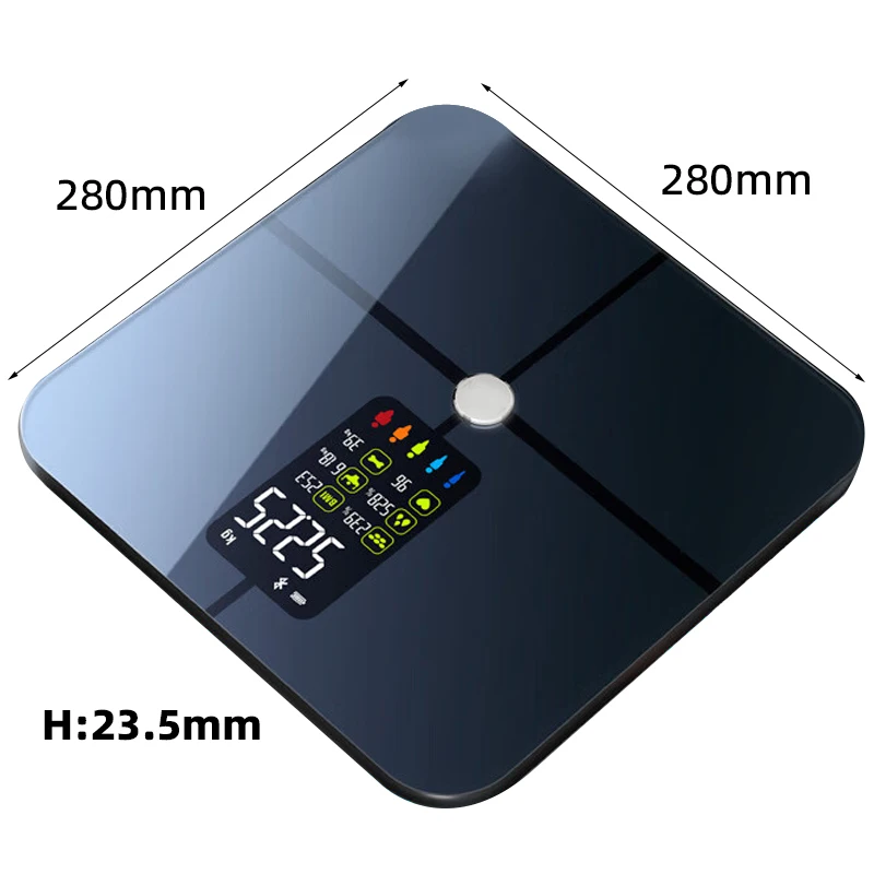 Basculas Digital VA Display Smart Body Fat Scales Weight Bathroom Scale Balance Electronique Electronic Weighing Bathroom Scale
