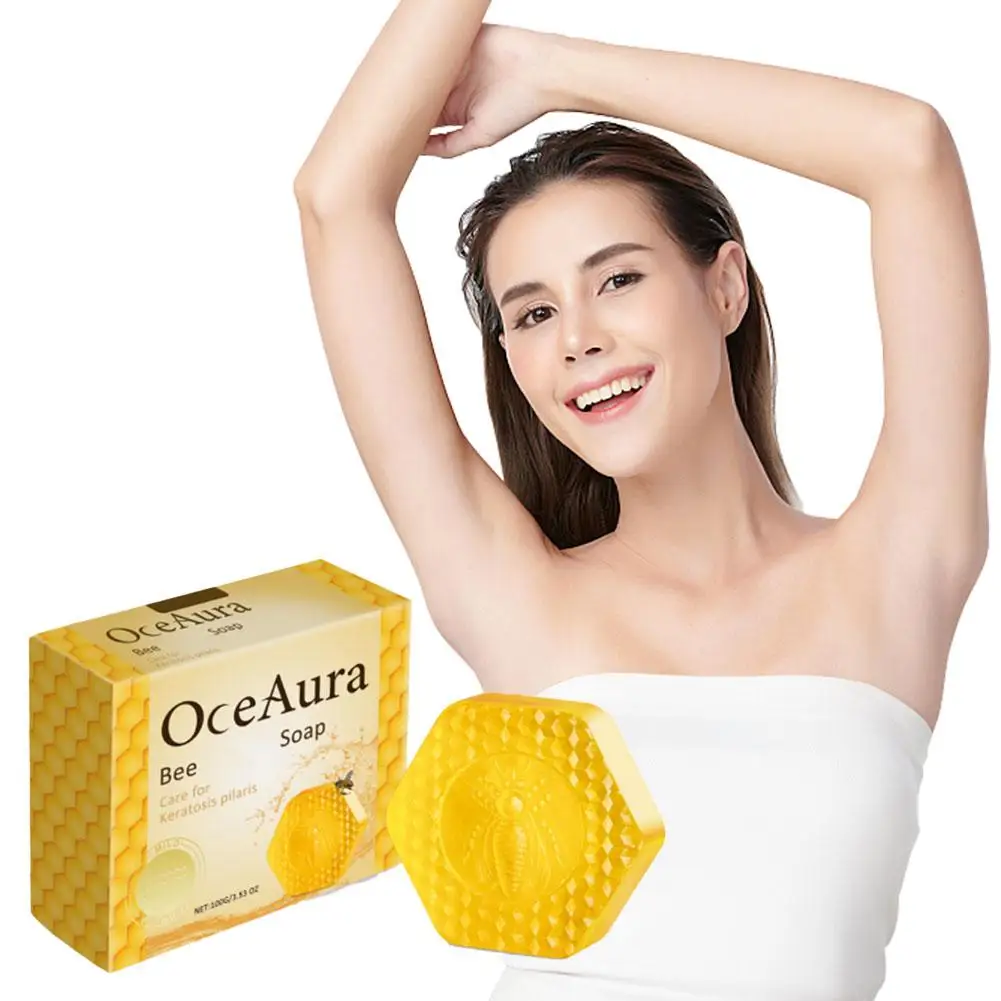 100g Bee Soap Handmade Soap Cleansing Bath Moisturizing Bath Refreshing Soap Care Acne Skin W2j7