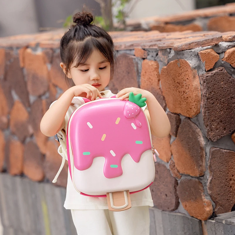 Cute Cartoon Kids Backpack Ice-cream Shape Baby Bag Kindergarten School Bag Boys Girls Toddler Backpack Children Accessories