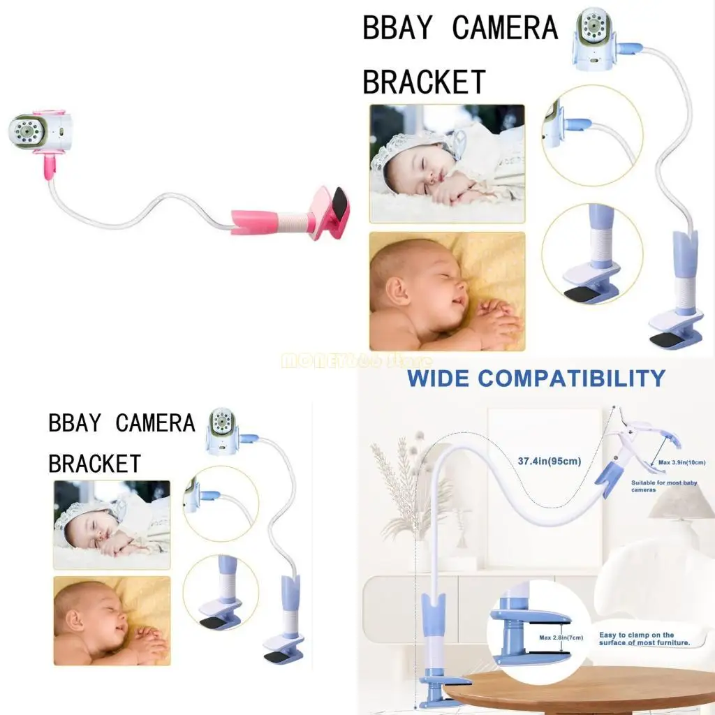 F62C Đa Năng Giữ Màn Hình Bé Linh Hoạt Xoắn Chân Đế Webcam Giá Đứng Cũi Kiêm Giá Đỡ Thanh Có Thể Điều Chỉnh Kẹp Gắn