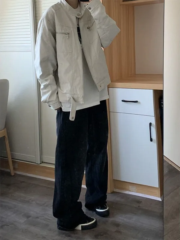 

Cleanfit американская спецодежда Jaet, мужская осенняя уличная одежда с якорным воротником, повседневный топ, молодежный топ из полиэфирного волокна для поездок на работу