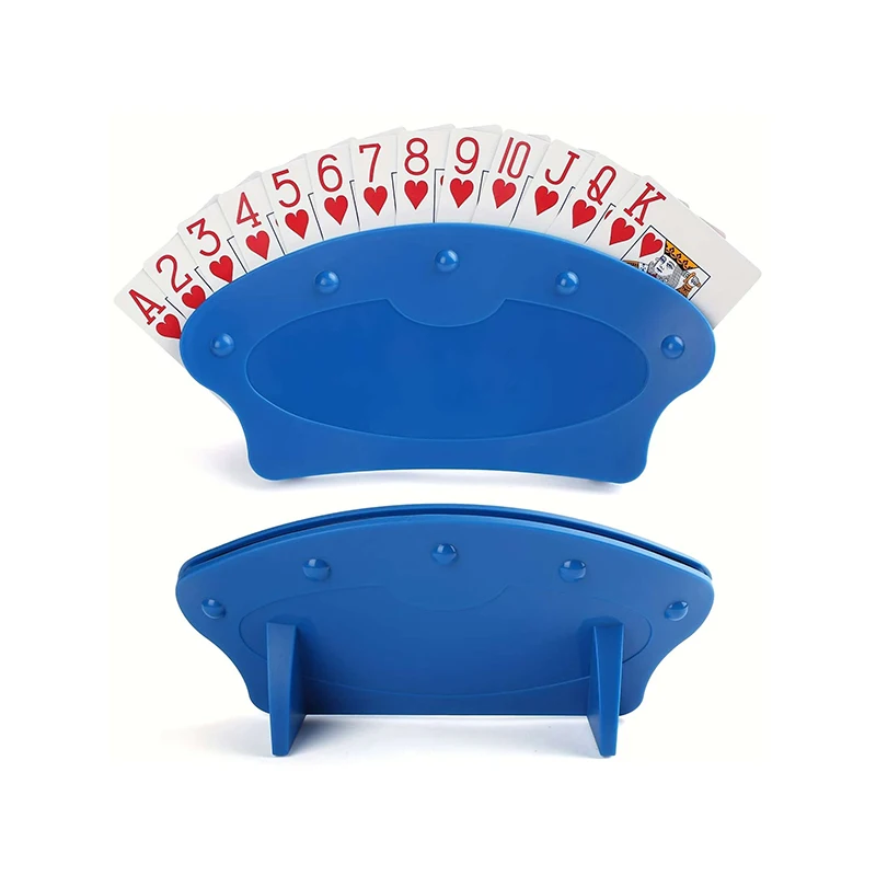 1pc  Playing Card Holder For Kids Seniors, Plastic Hands Free Cards Holders For Canasta, Poker Parties, Family Card Game Nights