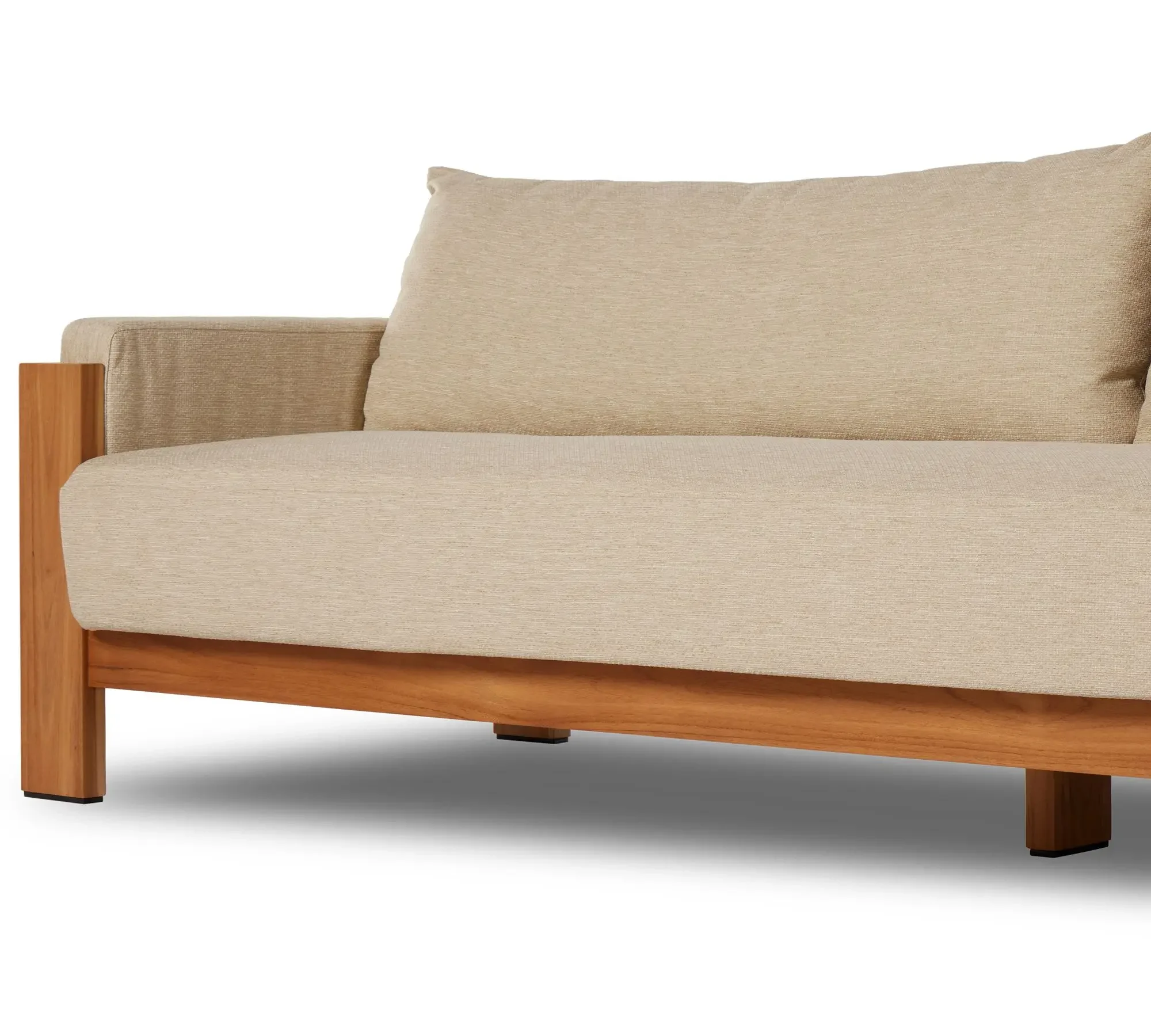 

Набор мебели для роскошной гостиничной террасы, деревянный модульный набор для гостиной, современный диван из тикового дерева