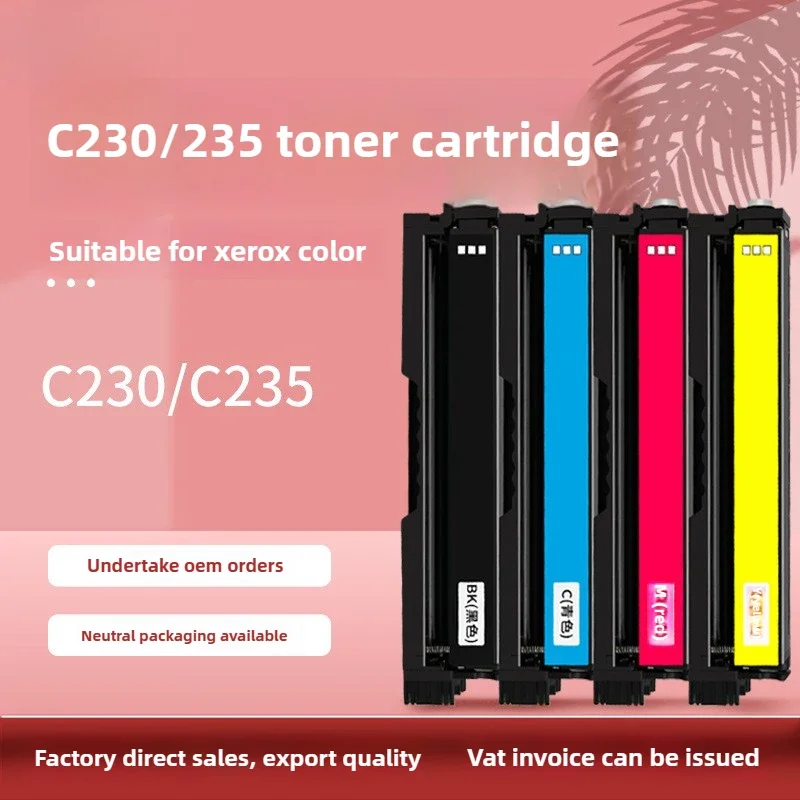 Large inventory compatible for Xerox C230 cartridge C235 chip cartridge 006R04391 006R04392 006R04393 006R04394 toner cartridge