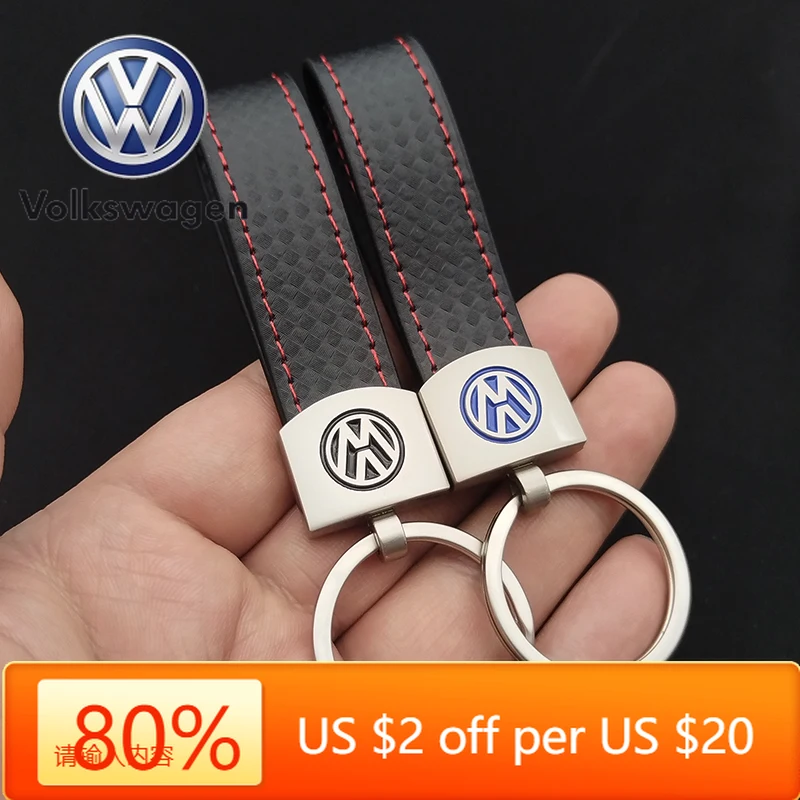 

Роскошный кожаный брелок с логотипом автомобиля с горячими эмблемами для VW Volkswagen Golf 4 5 6 7 8 GTI GTD GLI MK4 MK5 MK6 MK7 Брелок для ключей