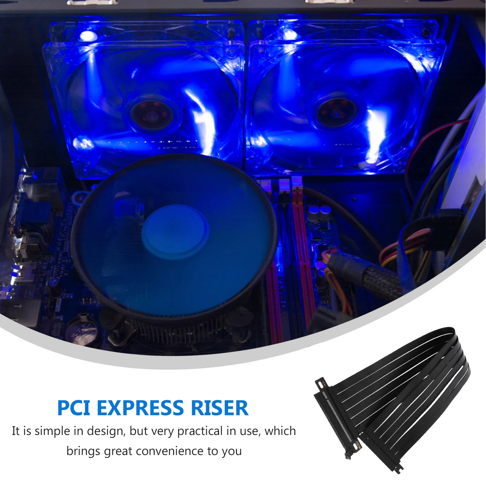 

180 Degree Gpu Cable Extension PCI Express Riser Adapter Pcie Extensions Graphics Card Pci-e