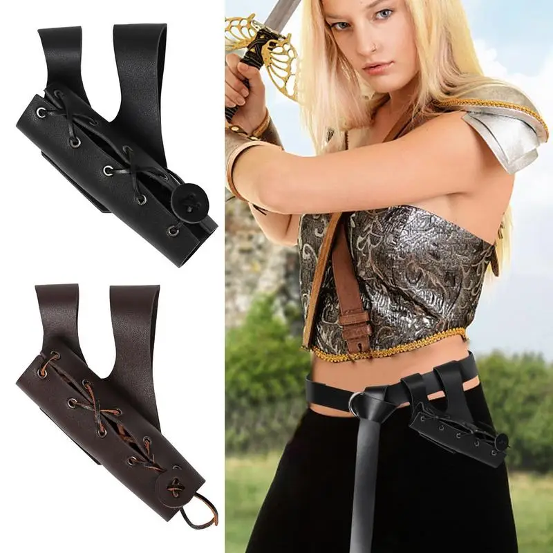 Pirate Belt Medieval Renaissance Belt Pouch Faux Leather Belt With Pouch PU Leather Medieval Viking Belt Medieval Knight Mens