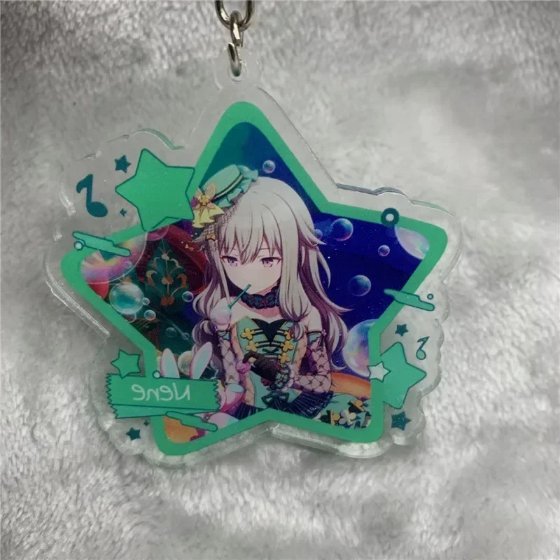 Anime Keychain project sekai Tenma Tsukasa Otori Emu Kusanagi Nene Acrylic Keyring Strap Figure Hanging Accessories 6cm