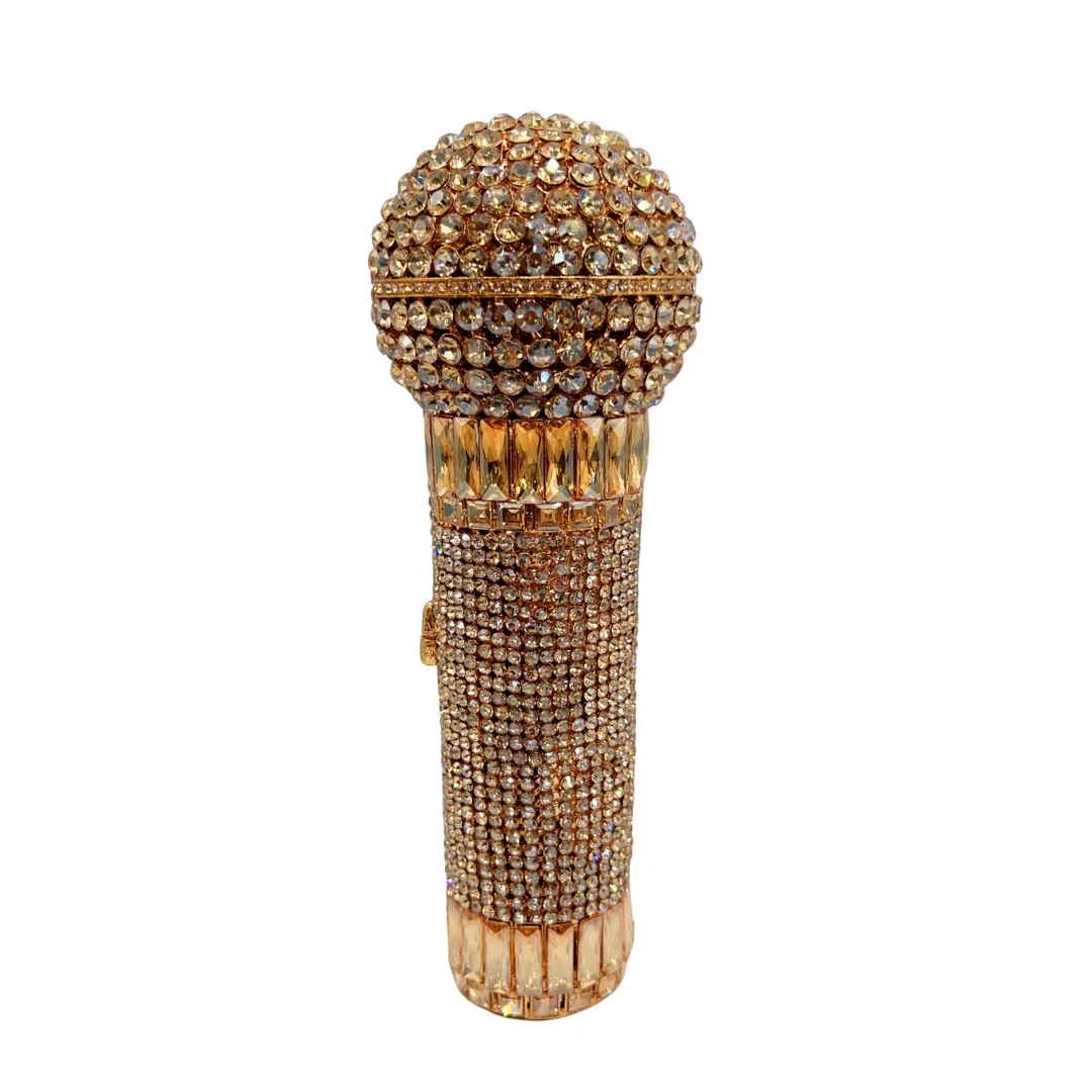 Novelty Mic Shape Evening Bag, KTV & Grammy Awards Theme Party Accessory for Women, 2025 Hot Seller