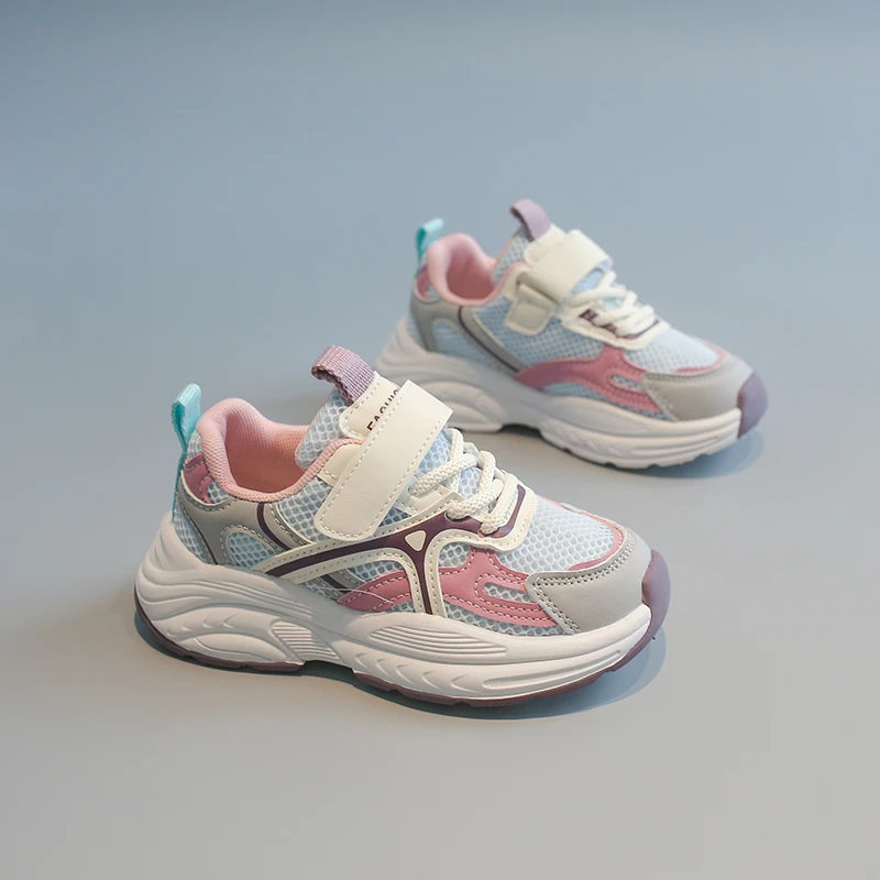 

Breathable Mesh Kids Sneakers Lightweight Non Slip Sole Casual Running Shoes For Boys Girls Daily Outdoor Wear