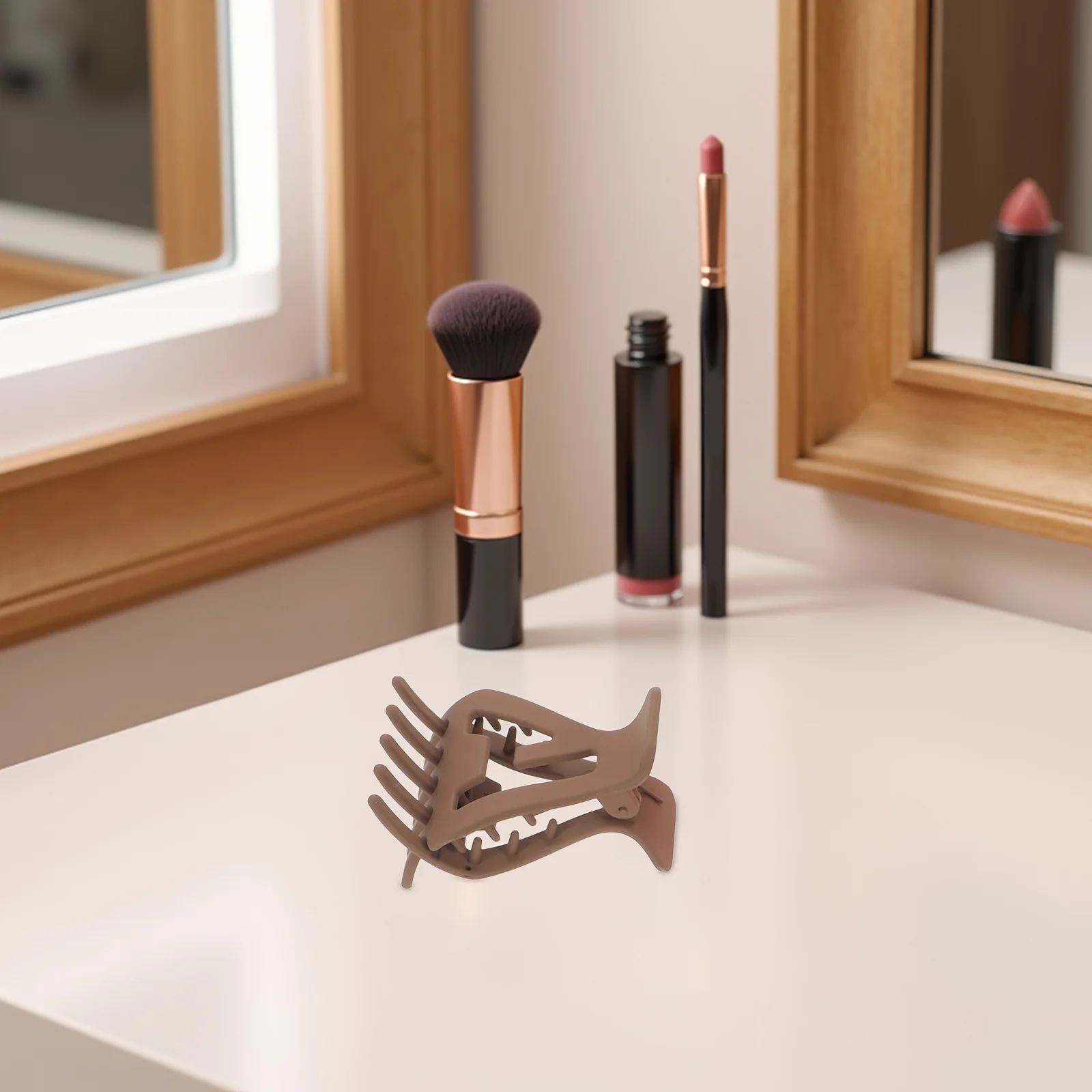 

6pcs Triangle Claw Clips Acrylic Non-Slip Hair Styling Tools For Volume Root Lifting Curly Hair High Ponytail Dent-Free Strong