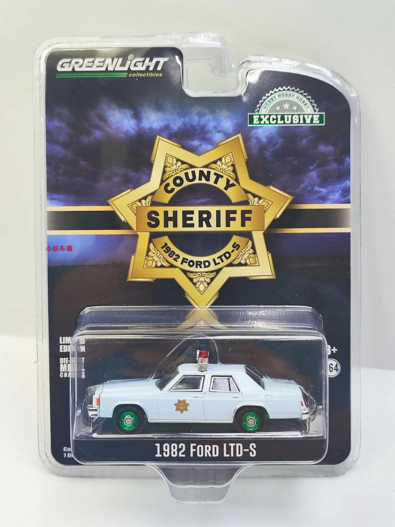 

Green Light 1:64 1982 Ford LTD-S Ford Limited - Коллекционная модель автомобиля из сплава County Sheriff Green Machine Edition