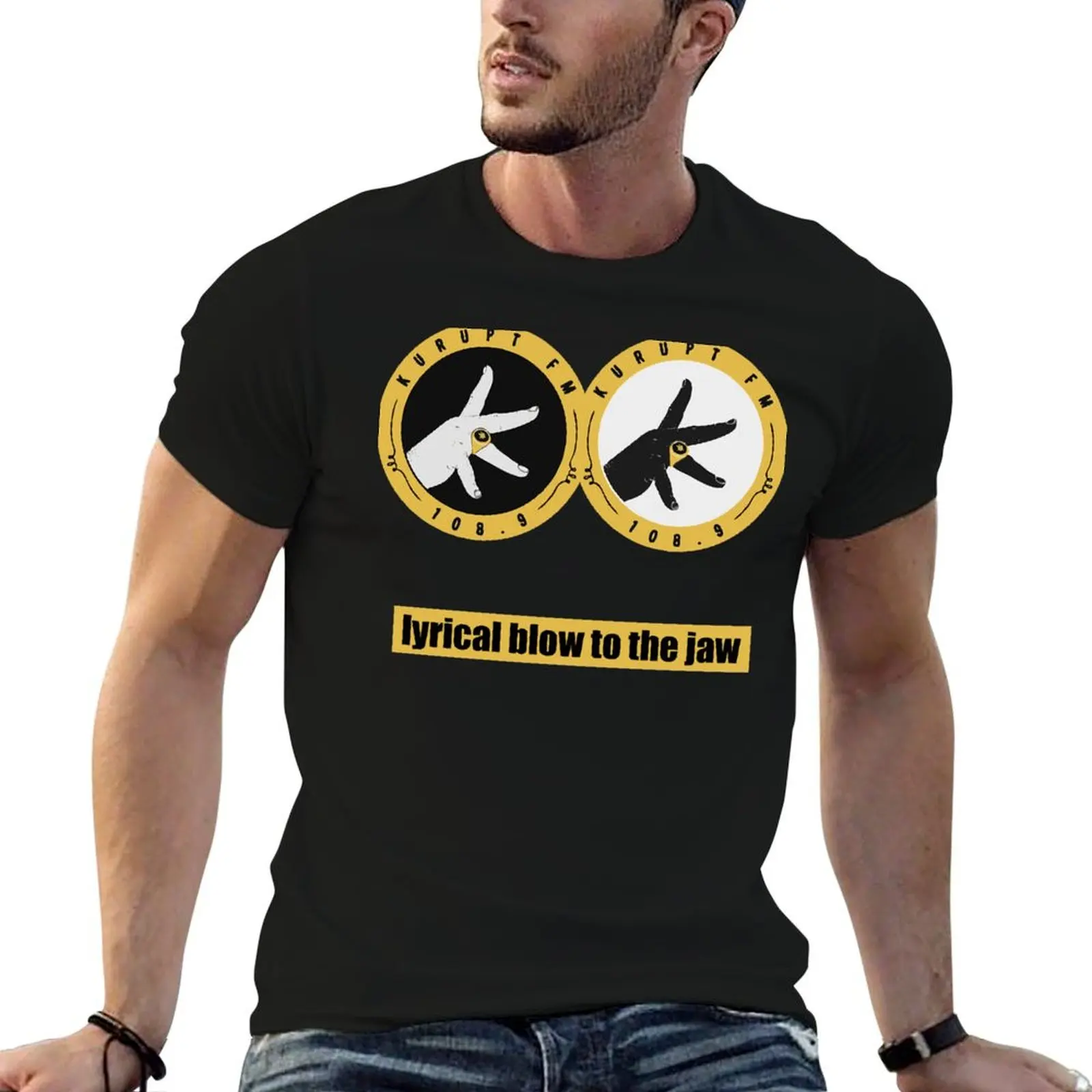 Kurupt For Fans T-Shirt Functional Casual Short Sleeve Tee