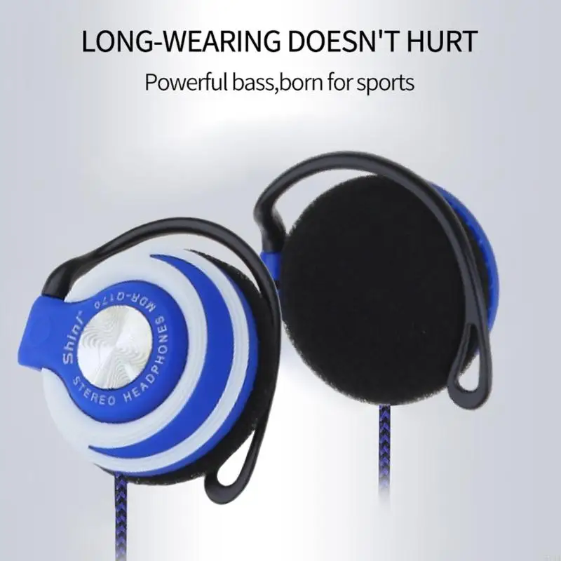 573A سماعات سماعات الرأس مرنة مرنة مطاطية أذن مع خطافات زائدة من الأذن