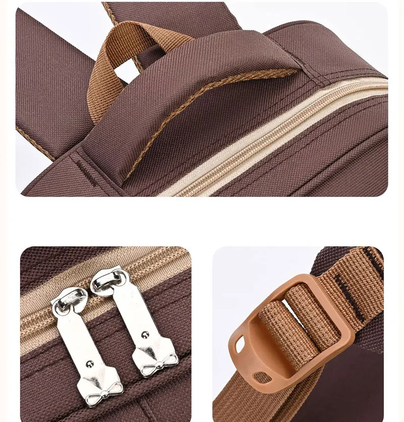 Kawaii حقيبة مدرسية كابيبارا أنيق كاكي حقيبة ظهر للأطفال عادية Daypack المراهقين صبي فتاة حقيبة كتف الأطفال حقيبة مدرسية على ظهره #6