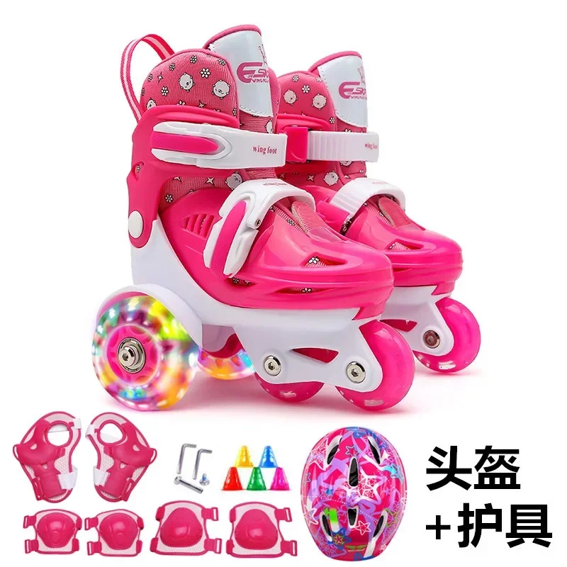 Children's roller skates rollerblading beginners pulley shoes suit