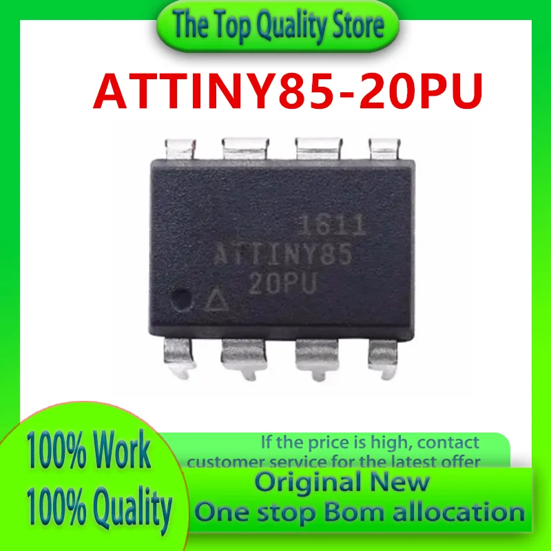 1PCS/5PCS/20PCS/50PCS ATTINY85-20PU Brand New Original