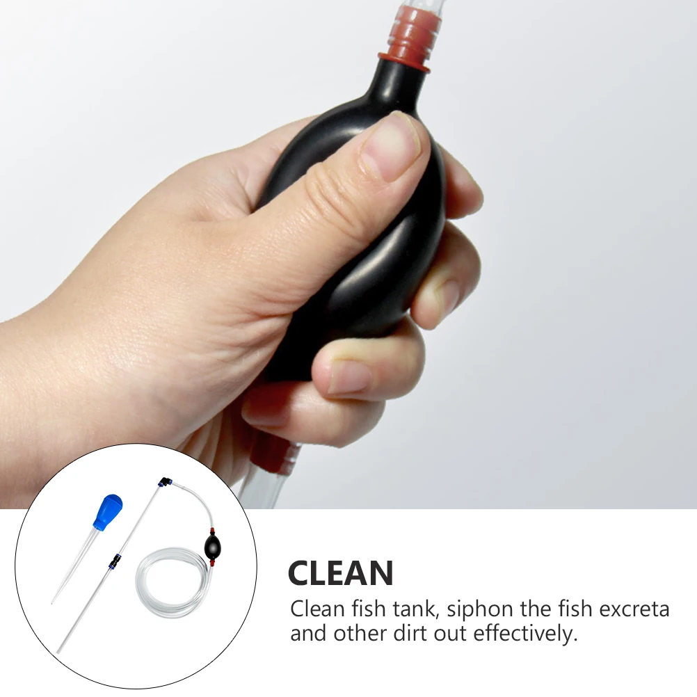 

Mini Stool Water Changer Aquarium Faeces Cleaner Fish Tank Tool Siphon Nozzle Detergent System Plastic Hose Pet Supplies