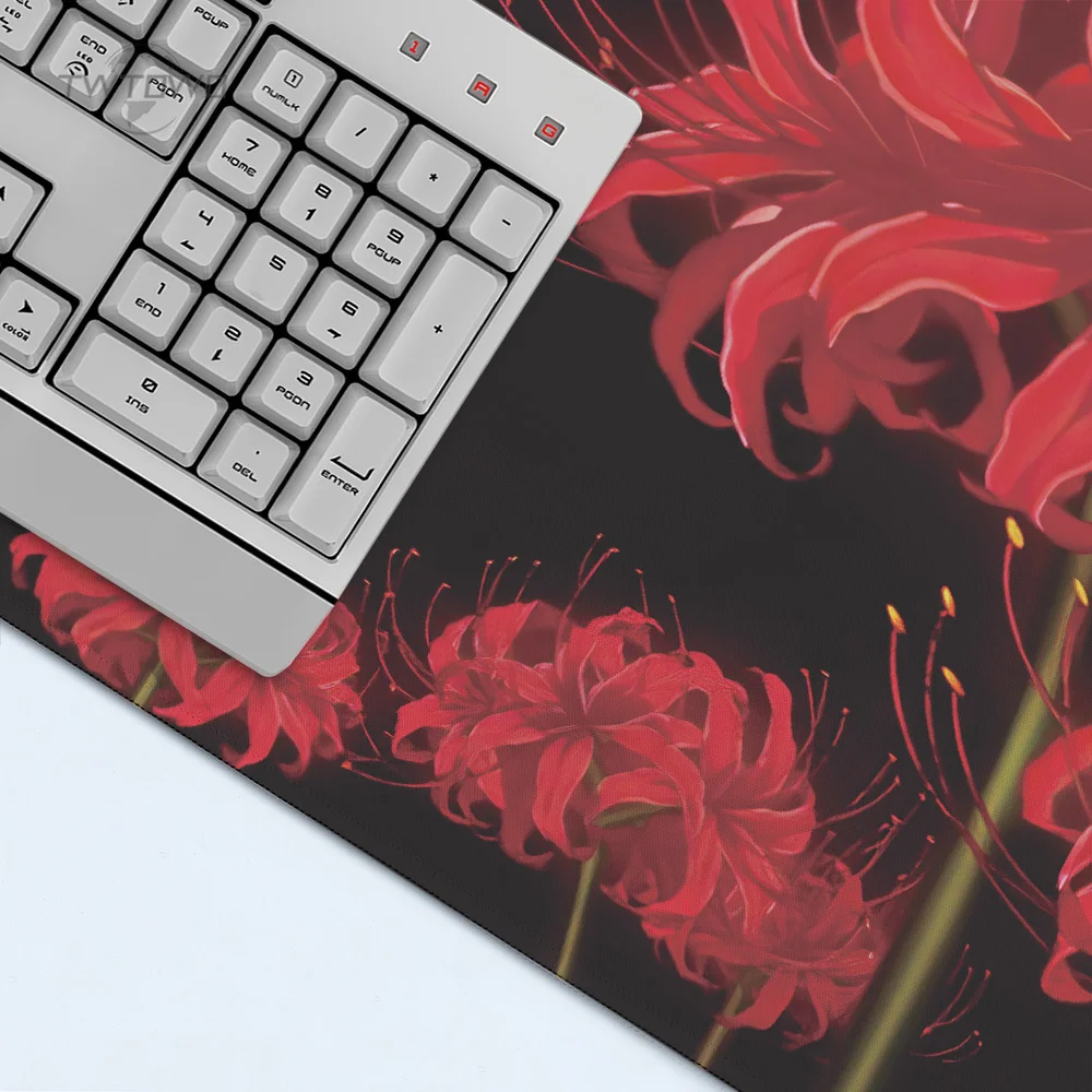 Mouse Pad Gaming Red Spider Lily XL Home Custom HD Large Mousepad XXL keyboard pad Office Carpet Soft PC Desktop Mouse Pad