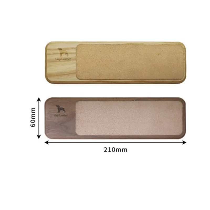 

Handmade Walnut/Ash Wood Leather Strop Board 210x60mm, Knife Sharpening Honing Tool For DIY Leather Craft And Tool Maintenance