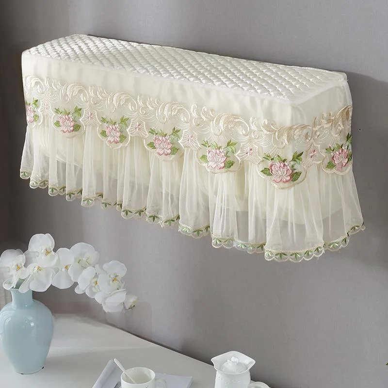 Wall-Mounted Air Conditioner Dust Cover Lace Design Suitable for Various Brands European Style Hanging Style Air Conditioning