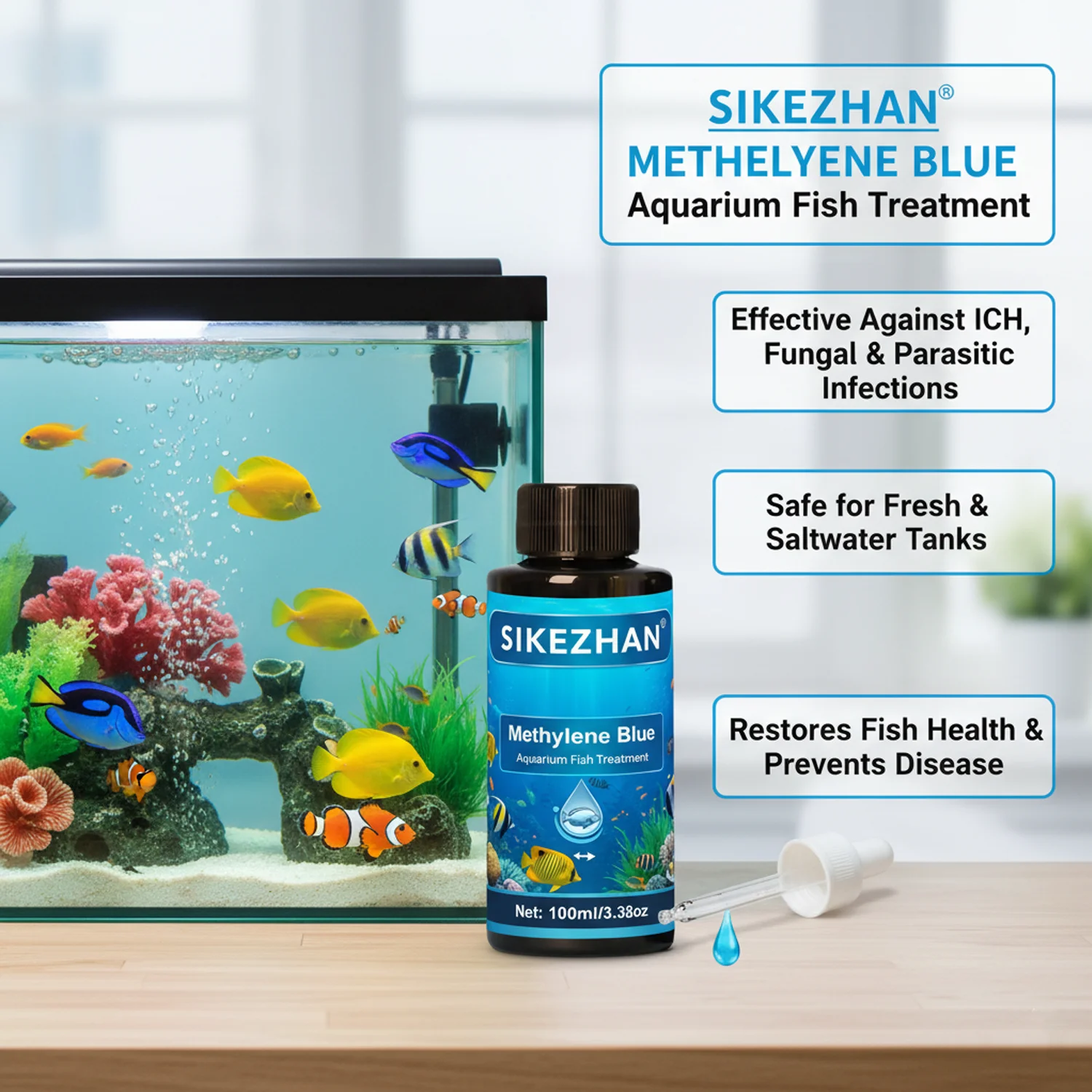 Methylene Blue Solution Aquari - Aquarium Fish Parasites review and price