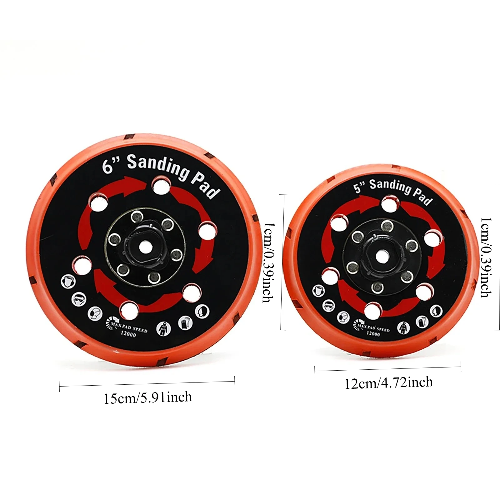 5 6 بوصة 120 150 مللي متر DA الملمع دعم الوسادة 6 حفرة ذاتية اللصق الرملي القرص لوحة لسيارة تلميع الصبح التلميع الطلاء الرعاية