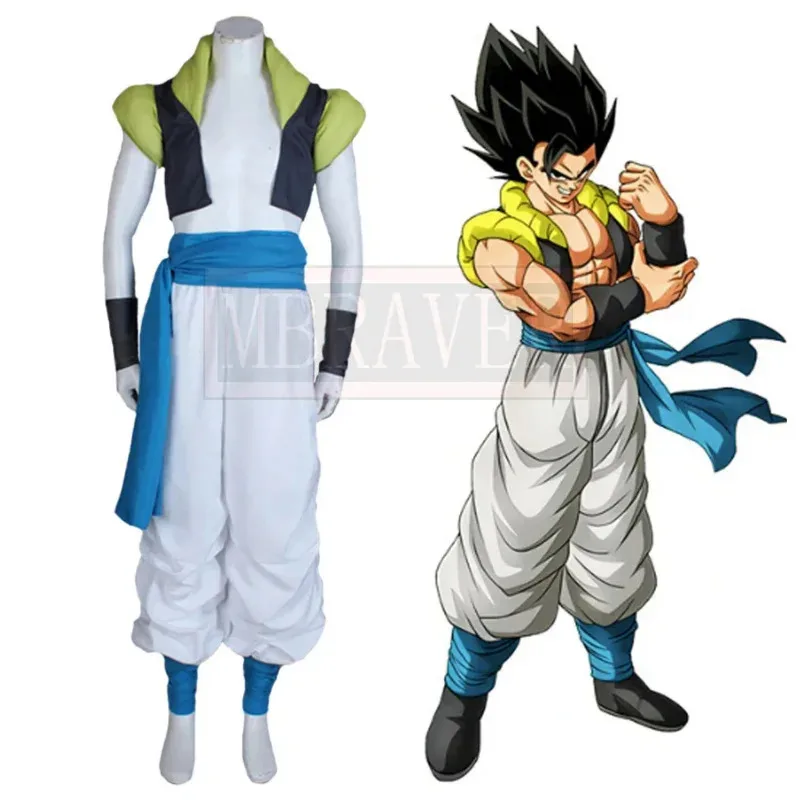 

Japan Cartoon Super Gogeta Cosplay Costume Party Christmas Halloween Custom Made any Size