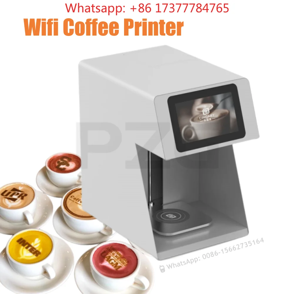3D Latte Art Coffee Printer Machine Automatic Beverages Food Selfie With WIFI Connection Printing Edible Ink Cartridges