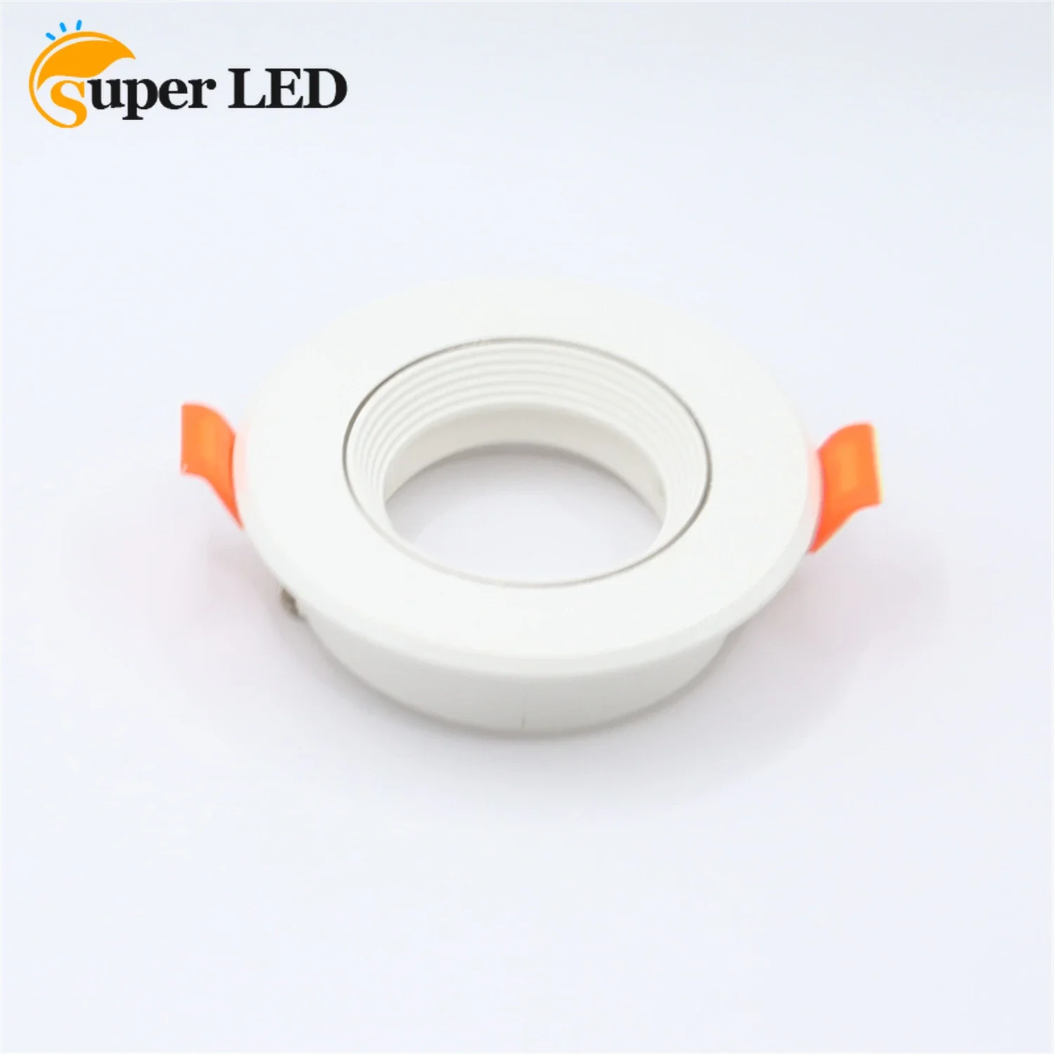 Round White Black LED GU10 Eyeball Casing MR16 Bulb Frame Downlight Ceiling Down Light Lampu Siling Fixture