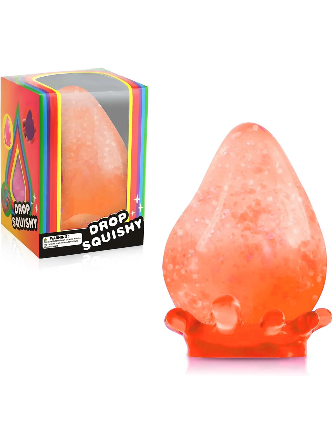 Kids Squishy Soft Cube Zero Stress Ball Sensory Toys Autism Squeeze Toy Kawaii Dream Drop Squishies for Children's Birthday Gift