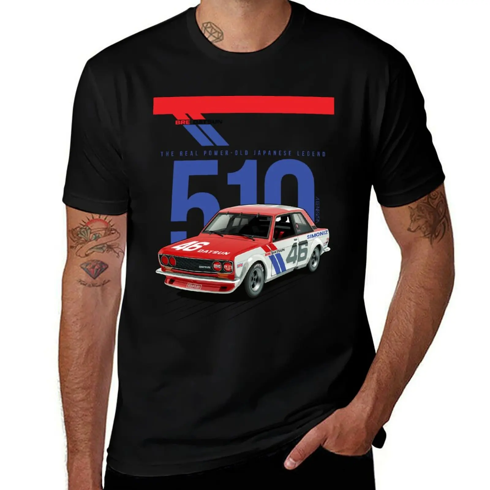 

BRE DATSUN 510 - Old Japanese Legend Car T-Shirt custom shirt tshirts personalised Aesthetic clothing mens graphic t-shirts