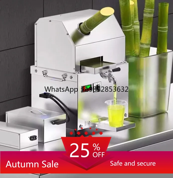 

Sugarcane Juicer Fully Automatic Electric New Sugarcane Press Special Stall