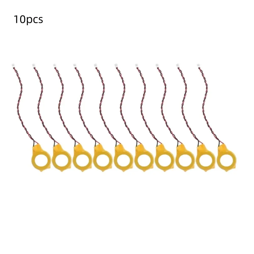 2-50PCS CR2032 CMOS Battery With 1.25mm 2Pin Connector Wire | Laptop Desktop Motherboard BIOS RTC Replacement Lithium Coin Batte