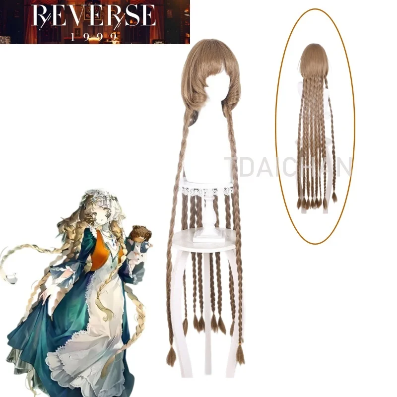 2026-game-リバース-1999-エバーエコー-コスプレウィッグ-ブラウンブレイドヘア衣装-120cm-コンベンションアクセサリー-パーティー-ハロウィン-フリーウィッグキャップ