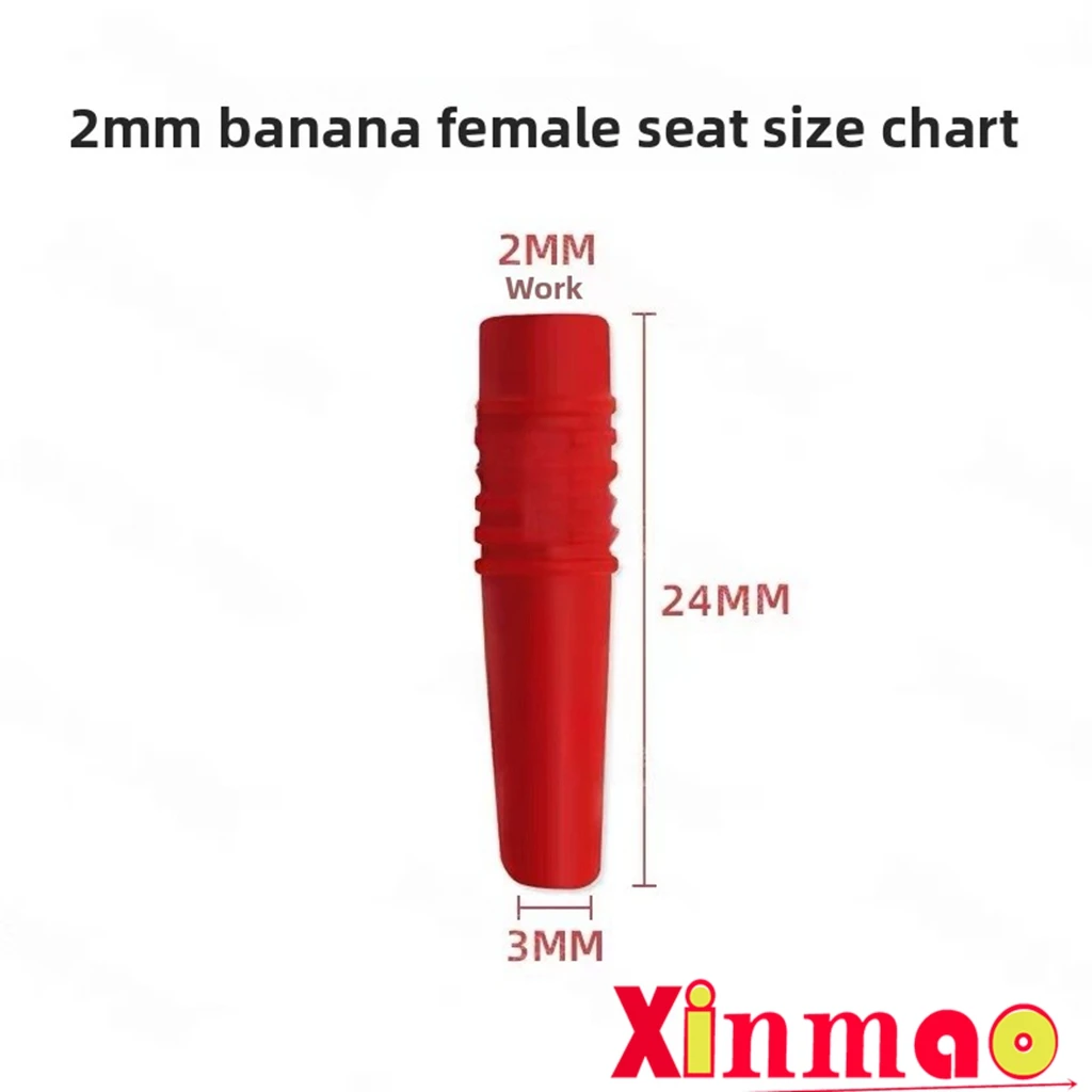 2/5PCS 2mm pure copper banana socket welding nickel plated female socket docking banana plug socket power connection terminal