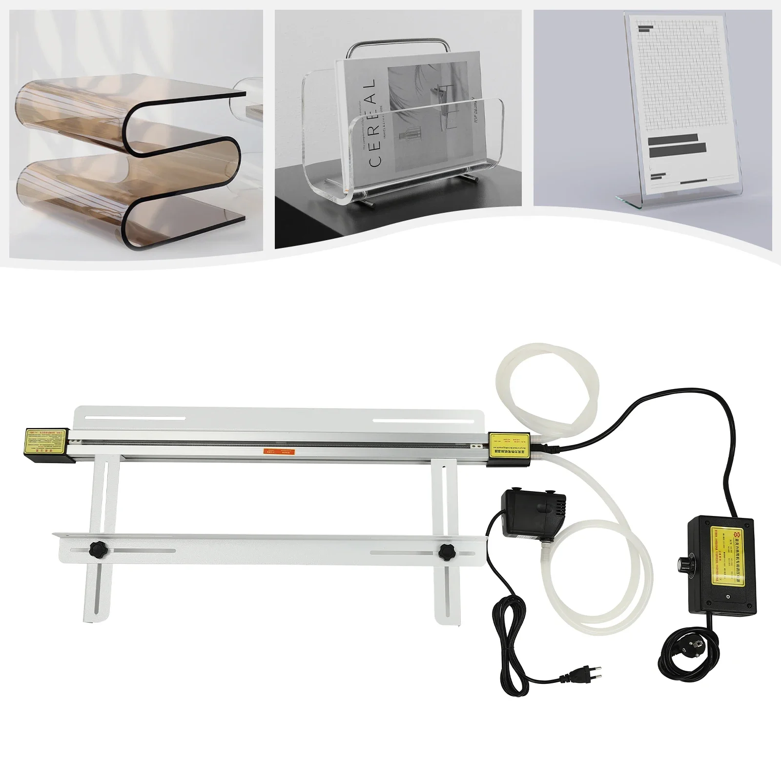 1000W Acrylic Heat Bending Machine White PVC Plastic Bender Adjustable Bracket and Temperature for Heat-shrinkable Materials
