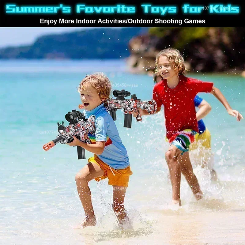 AK47 water guns Children's splash ball hydrogel bead electric gun toy is the best gift for children pool toys  water gel gun