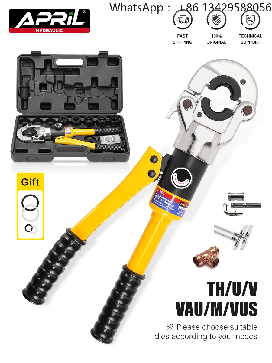 

Herramientas prensado tubos Pex hidráulicos almacén europeo para Pex, tubos acero inoxidable y cobre con mandíbulas