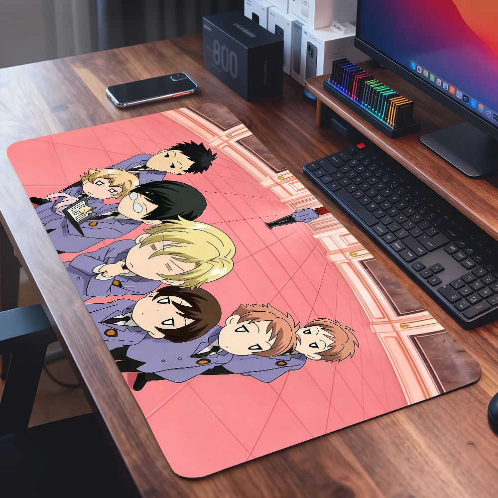 Anime Ouran H-High S-School H-Host Club Mouse Pad Square Office Gaming Desk Mat Waterproof Non-Slip Rubber Decorative