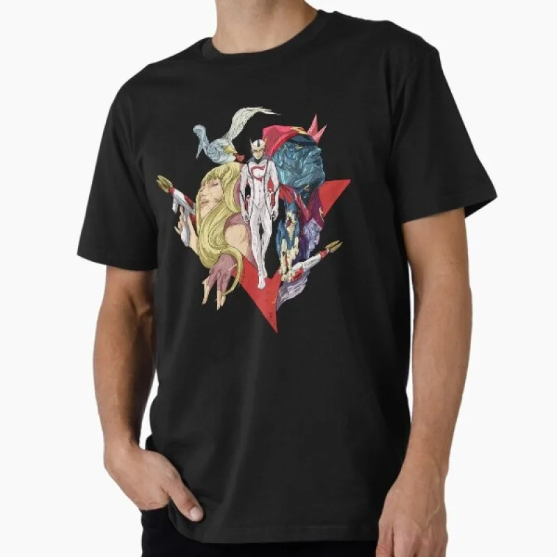 

Neo-Human Kyashan Battle of the Planets Anime Gift t shirt Gatchaman graphic tee Y2K Clothes Cartoon printed Large size Tops